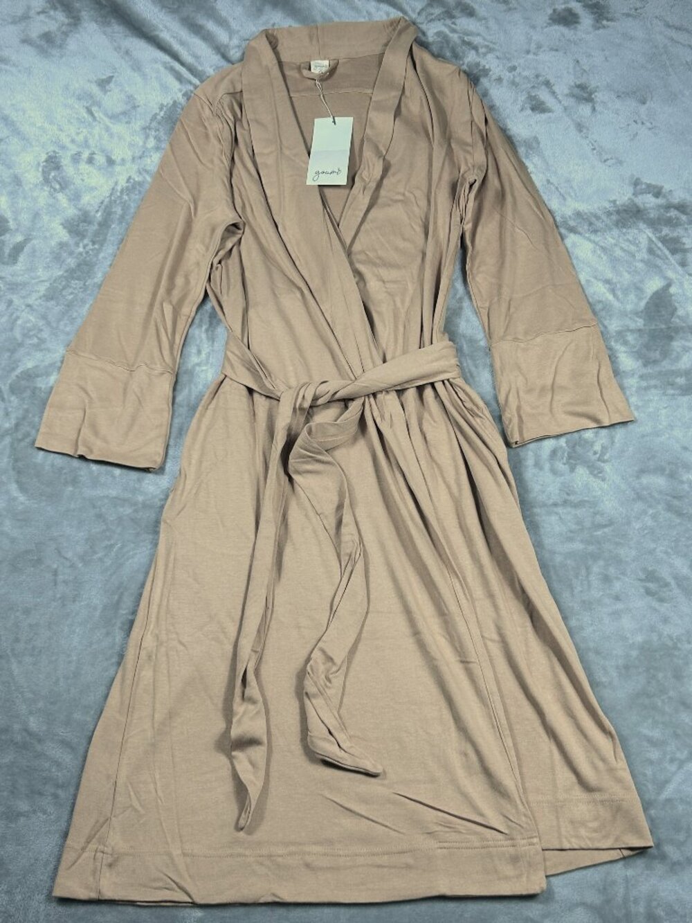 Goumi Maternity Robe Women's XS/S Sandstone NWT Bamboo Organic Cotton Cozy